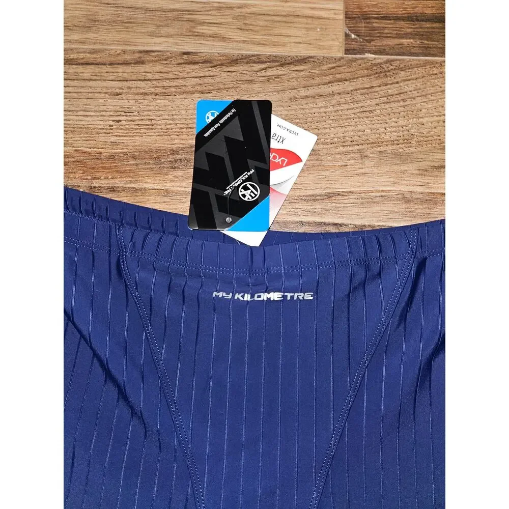 Men's Swimsuit Solid Swim Jammers Endurance Long Racing Training Swimsuit NWT